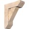 Ekena Millwork Traditional Slat Smooth Bracket w/ Offset Brace, Douglas Fir, 7 1/2"W x 22"D x 26"H BKT0806X22X26TRA06SDF - alternate 1